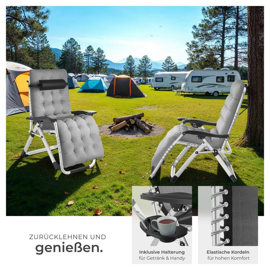 Tectake Lettini prendisole Cloud Pieghevole  