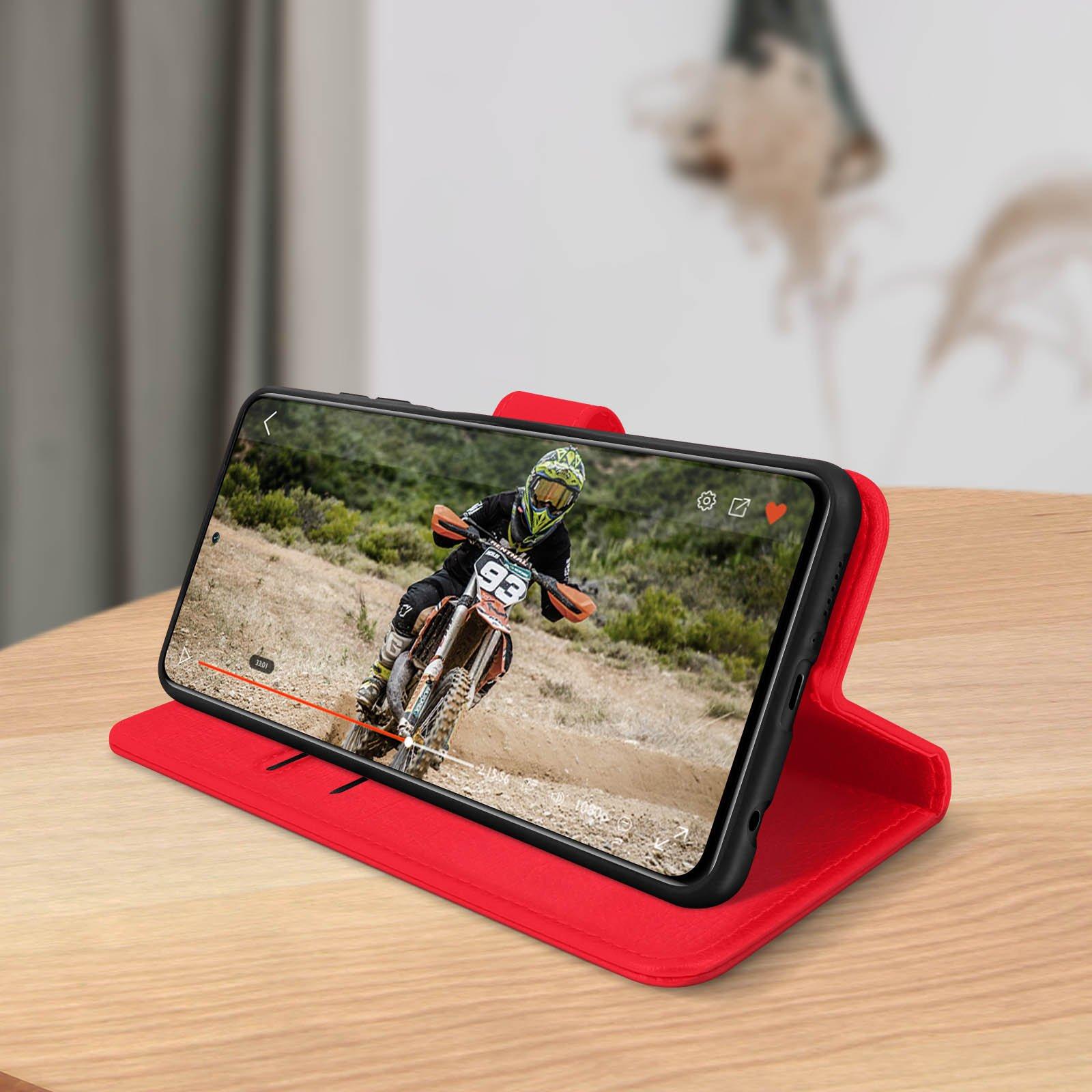 Avizar  Étui Folio Xiaomi Poco X3 Rouge 