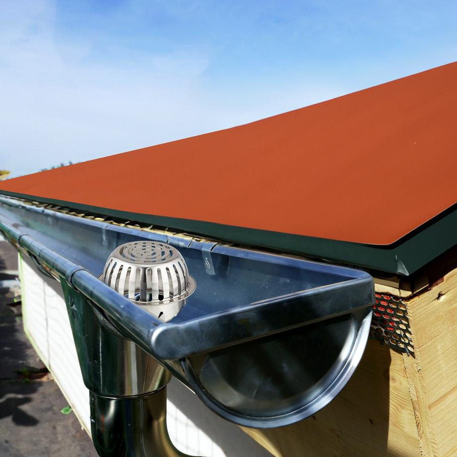 B2X  Dachrinnen-Lamellenschutz aus Edelstahl, 2 Stück 