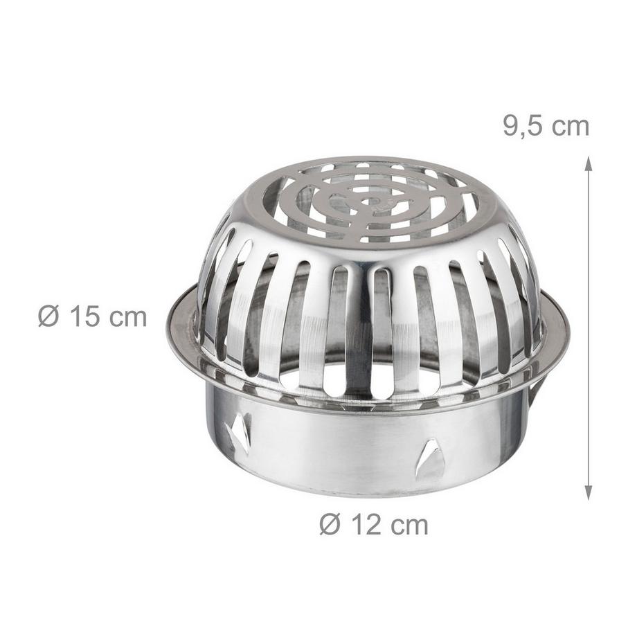 B2X  Dachrinnen-Lamellenschutz aus Edelstahl, 2 Stück 
