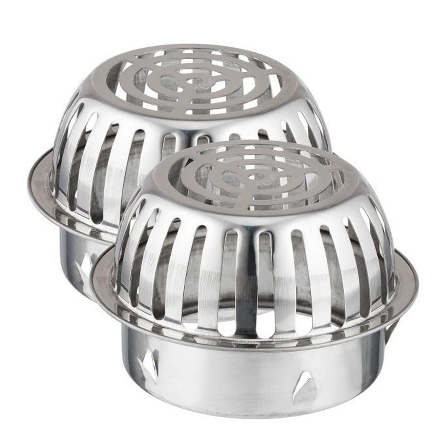 B2X  Dachrinnen-Lamellenschutz aus Edelstahl, 2 Stück 