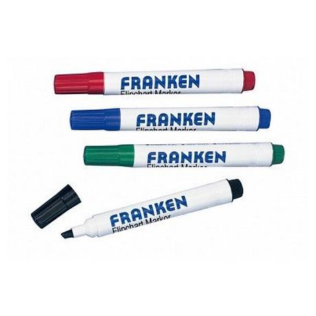 Franken  Franken Z2203 evidenziatore 4 pz Nero, Blu, Verde, Rosso 