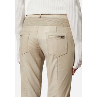 RICANO  Pantaloni in pelle da donna Donna, con elementi da biker 