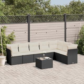 VidaXL set divano da giardino Polirattan  