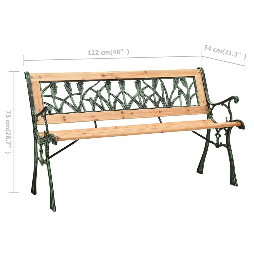 VidaXL Banc de jardin bois  