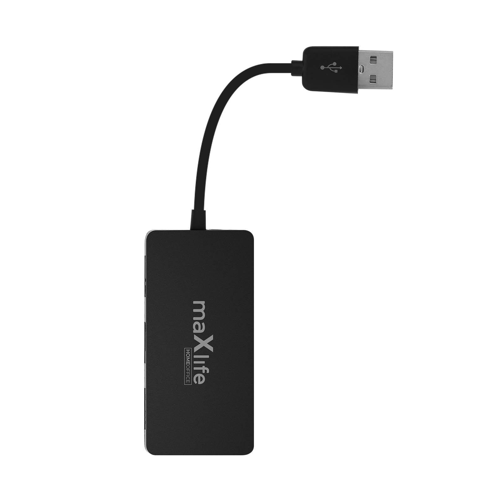 Avizar  Hub USB Maxlife, 4 Porte USB + 1 Cavo 