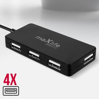 Avizar  Hub USB Maxlife, 4 Porte USB + 1 Cavo 