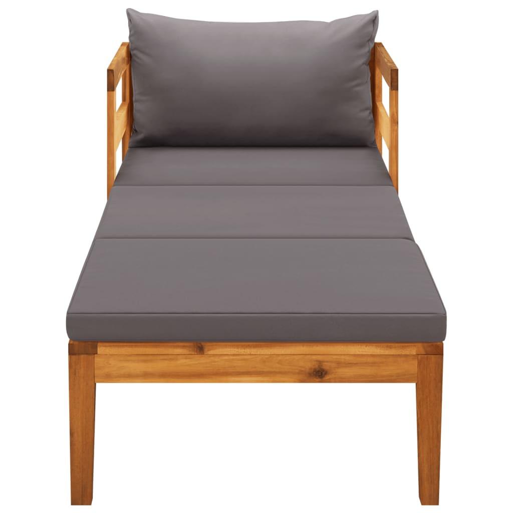 VidaXL Chaise longue bois d'acacia  