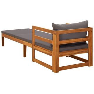 VidaXL Chaise longue bois d'acacia  