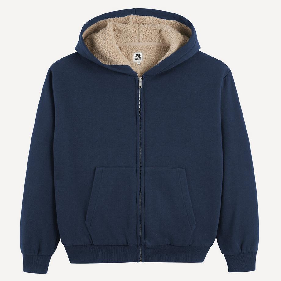 La Redoute Collections  Sweatshirt mit Reissverschluss und Kapuze 