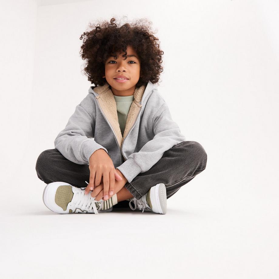 La Redoute Collections  Sweatshirt mit Reissverschluss und Kapuze 
