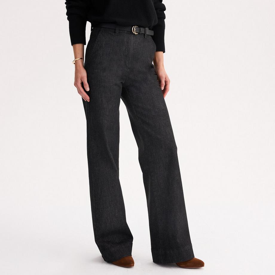 Jean flare en coton stretch