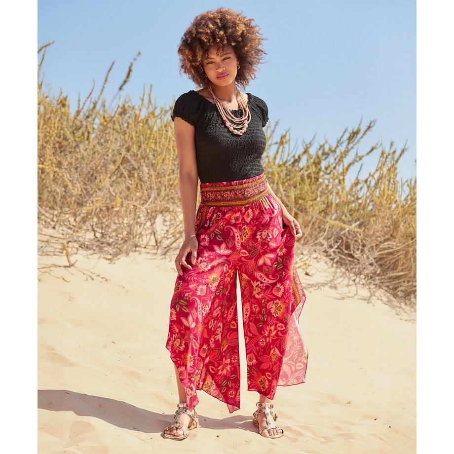 Joe Browns Pantaloni Comodi con Orlo Floreale  