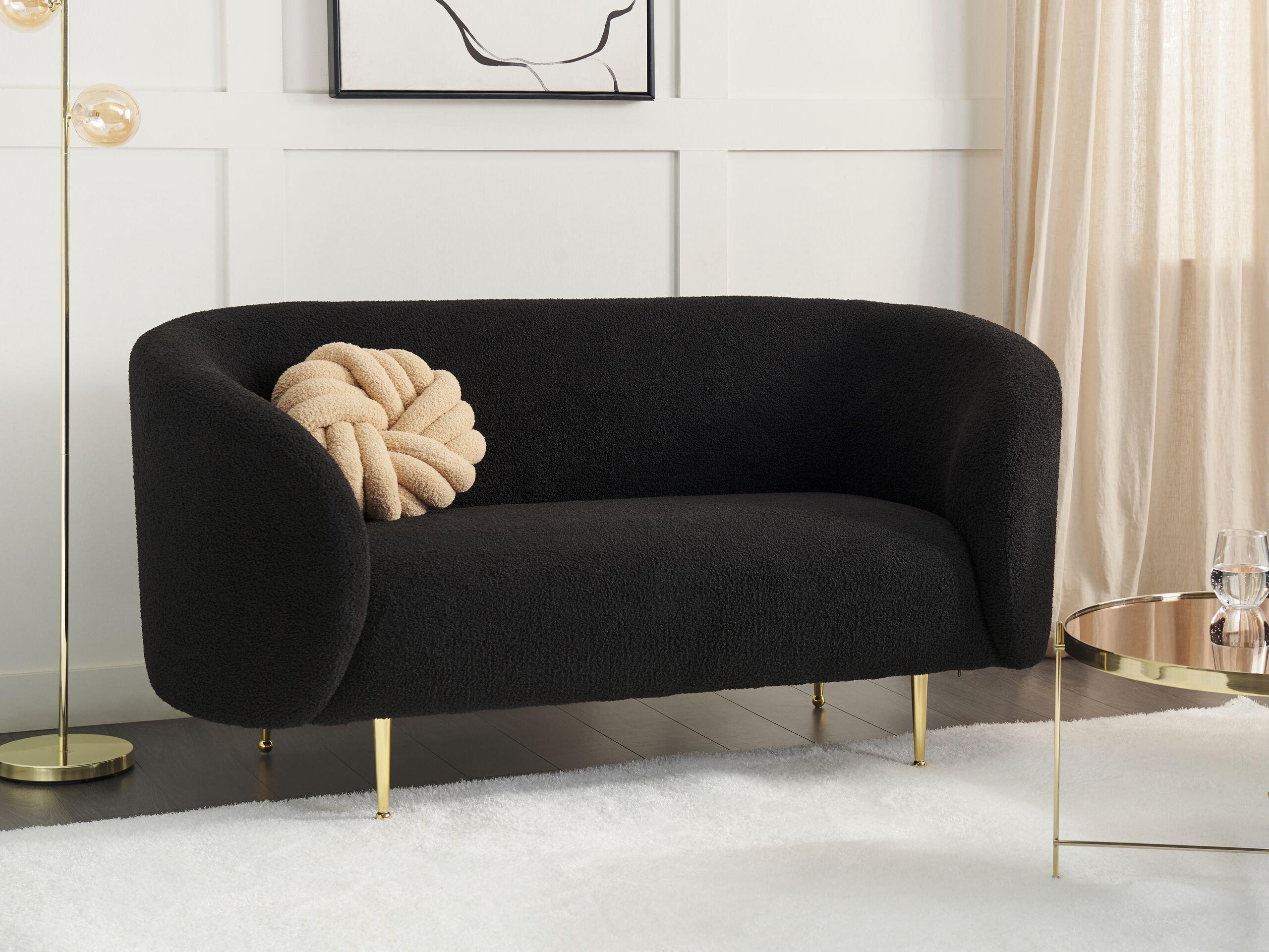 Beliani 2 Sitzer Sofa aus Bouclé Klassisch LOEN  