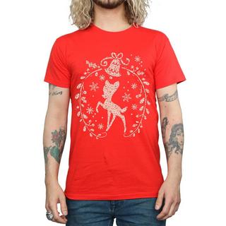 Disney Bambi T-Shirt Ghirlanda Natalizia  