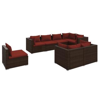 VidaXL Garten lounge set poly-rattan  