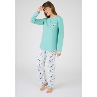 Damart  Lot de 2 pyjamas maille jersey pur coton peigné. 