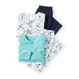 Damart  Lot de 2 pyjamas maille jersey pur coton peigné. 