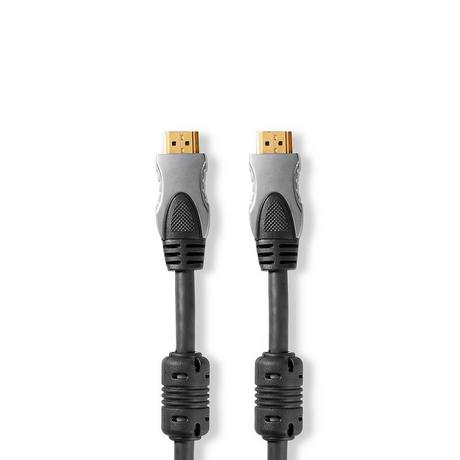 Nedis  High Speed HDMI™ Kabel mit Ethernet | HDMI™ Stecker | HDMI™ Stecker | 4K@30Hz | 10.2 Gbps | 10.0 m | Rund | PVC | Anthrazit | Box 