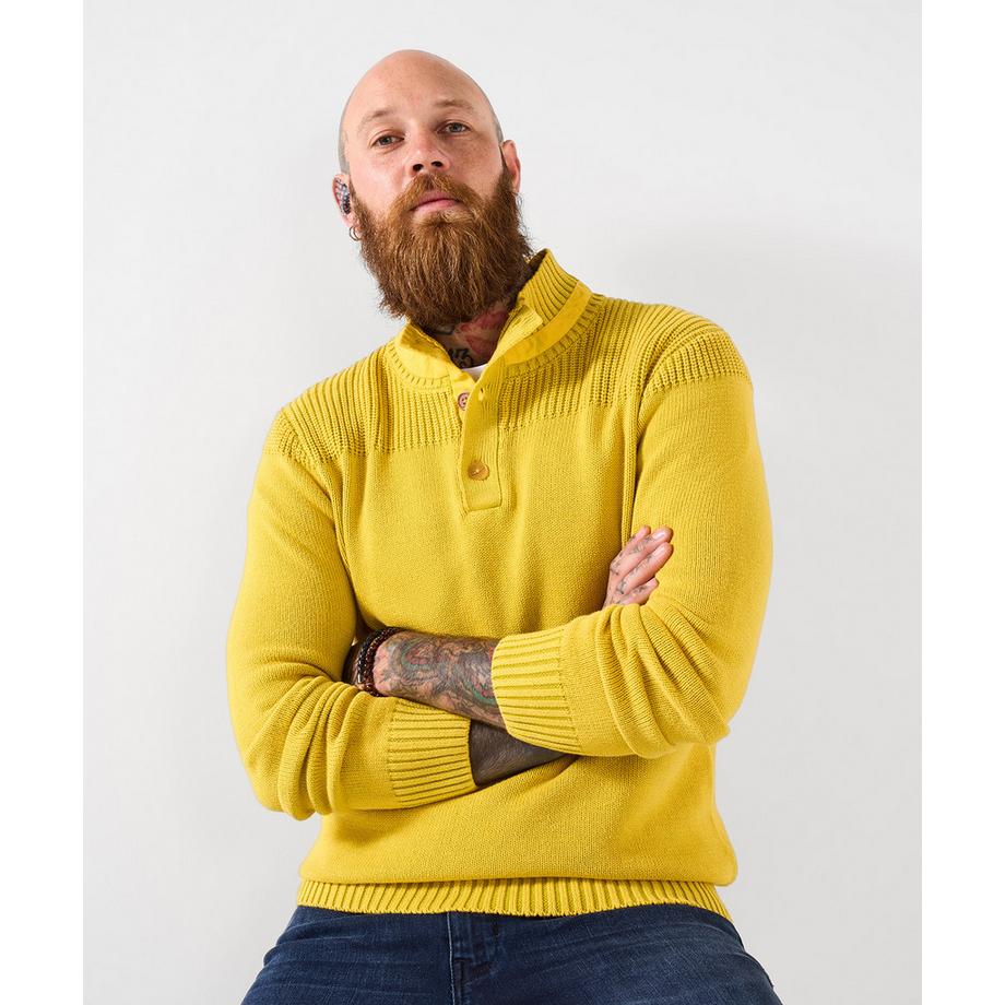 Joe Browns Top Lavorato a Maglia Collo a Imbuto Orlo a Costine Effetto Acido  