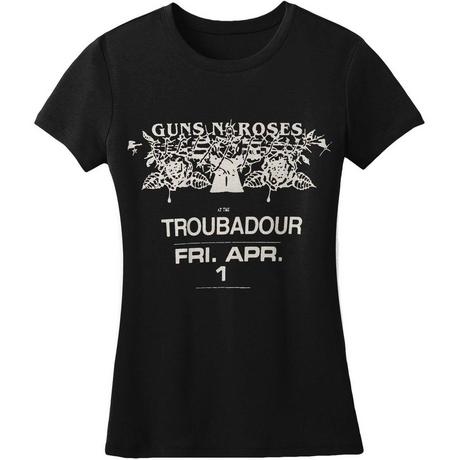 Guns N Roses  Troubadour Flyer TShirt 