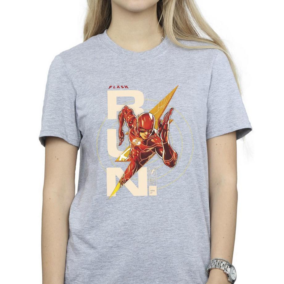 DC COMICS The Flash Run T-Shirt con Stampa Grafica  