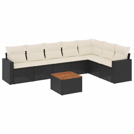 VidaXL set divano da giardino Polirattan  