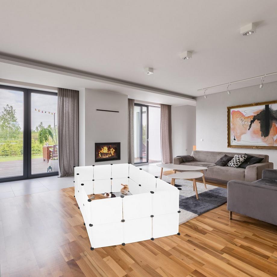 B2X  DIY Zaun für freilaufende Tiere Kunststoff 