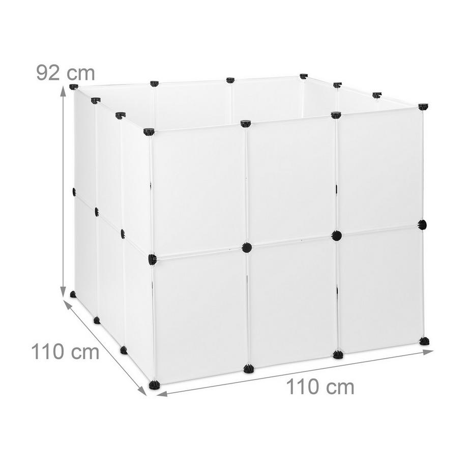 B2X  DIY Zaun für freilaufende Tiere Kunststoff 