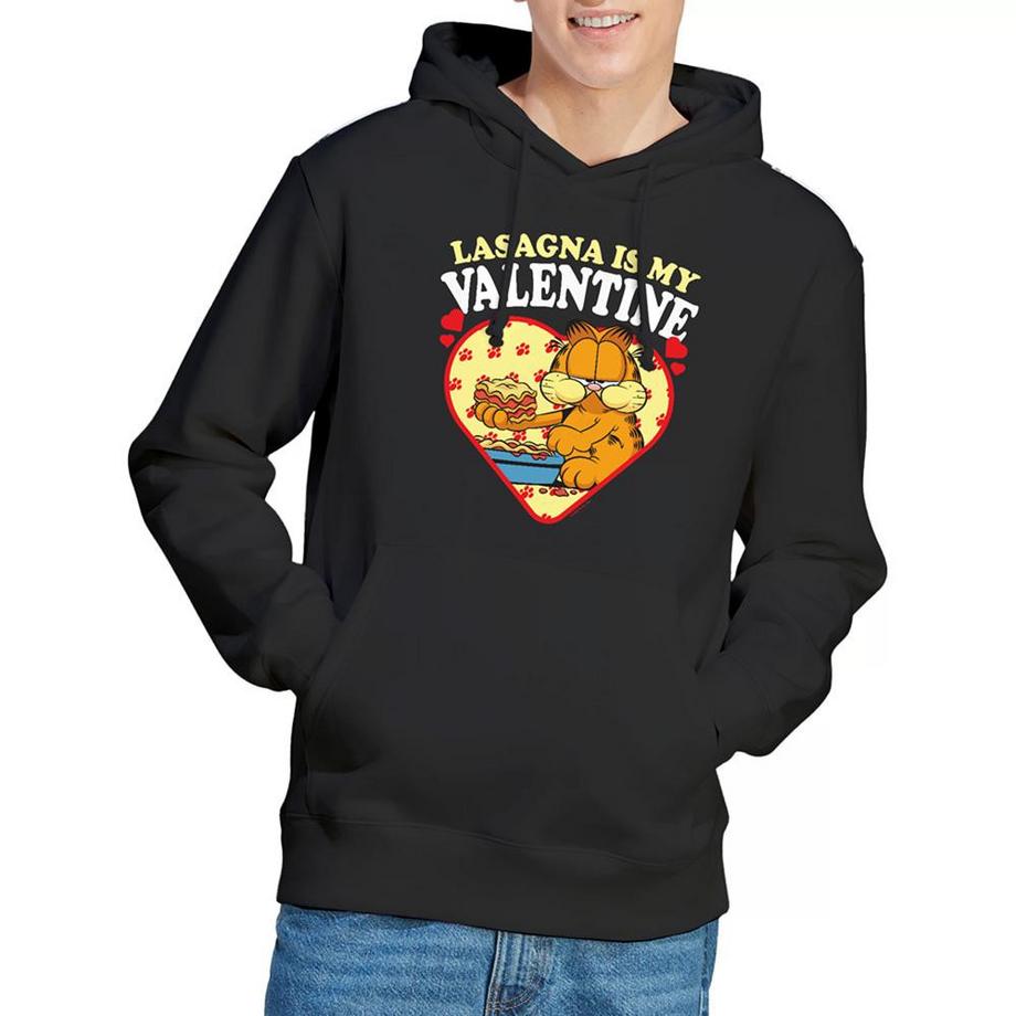 Garfield Lasagna Is My Valentine Felpa Con Cappuccio  