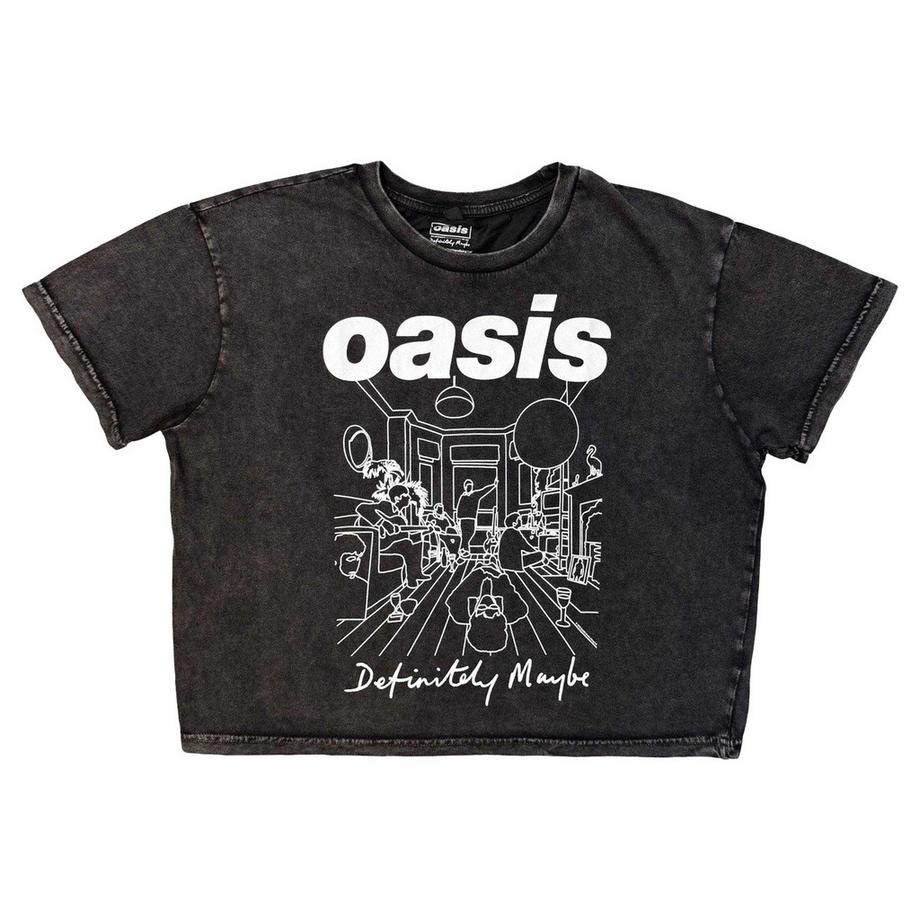 Definitely Maybe Kurzes Top, Steinwaschen