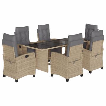 Garten essgruppe poly-rattan