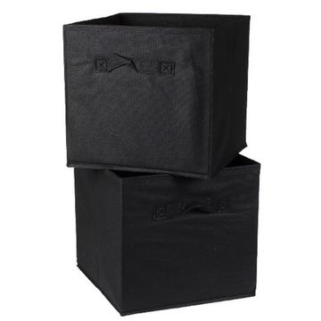 Cube de rangement intissé 28x28cm - Lot de 2
