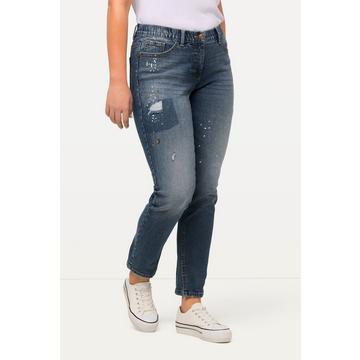 Jeans Sarah, Destroyeffekte, schmales Bein, Elastikbund