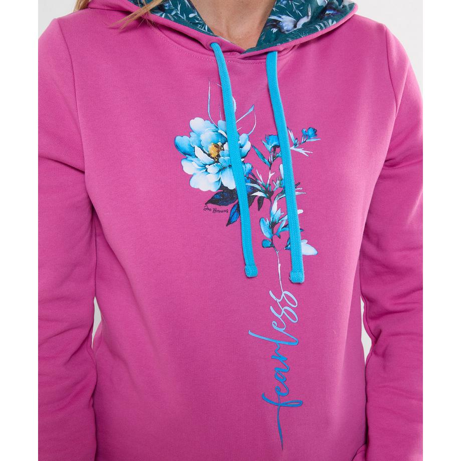 Joe Browns Sweat à Capuche Imprimé Fleur à Tige Fearless  