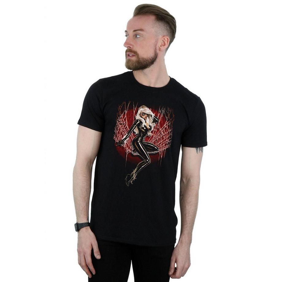 MARVEL Black Cat Spider Web T-Shirt  