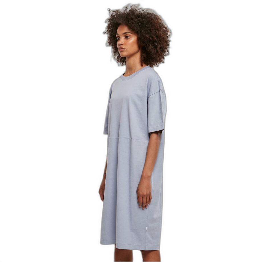 URBAN CLASSICS Organic Oversized Geschlitztes T-Shirt Kleid  