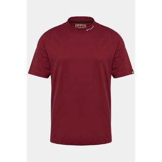 Sthuge  T-shirt STHUGE con mezze maniche e colletto alto rosso scuro 