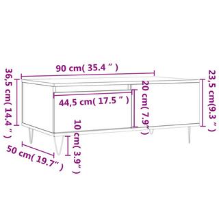 VidaXL Couchtisch holzwerkstoff  