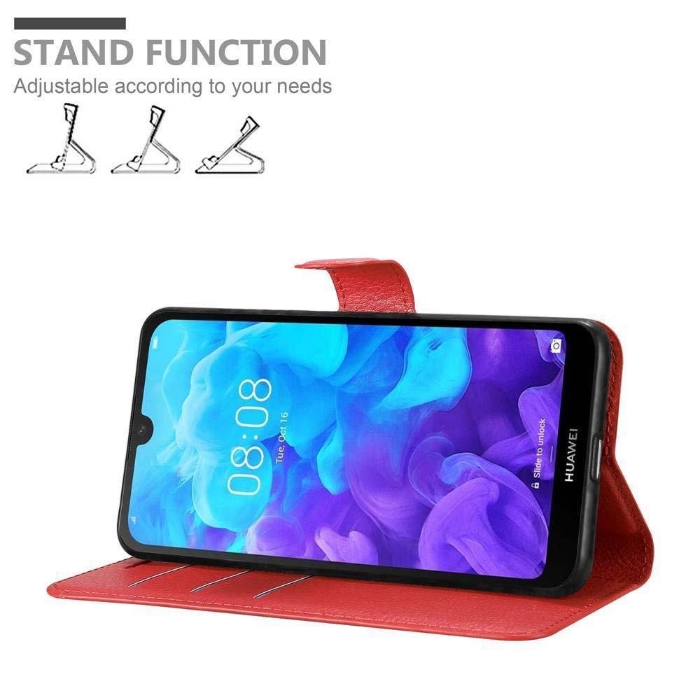 Cadorabo  Housse compatible avec Huawei Y5 2019 / Enjoy Play 8 / Honor 8S - Coque de protection avec fermeture magnétique, fonction de support et compartiment pour carte 