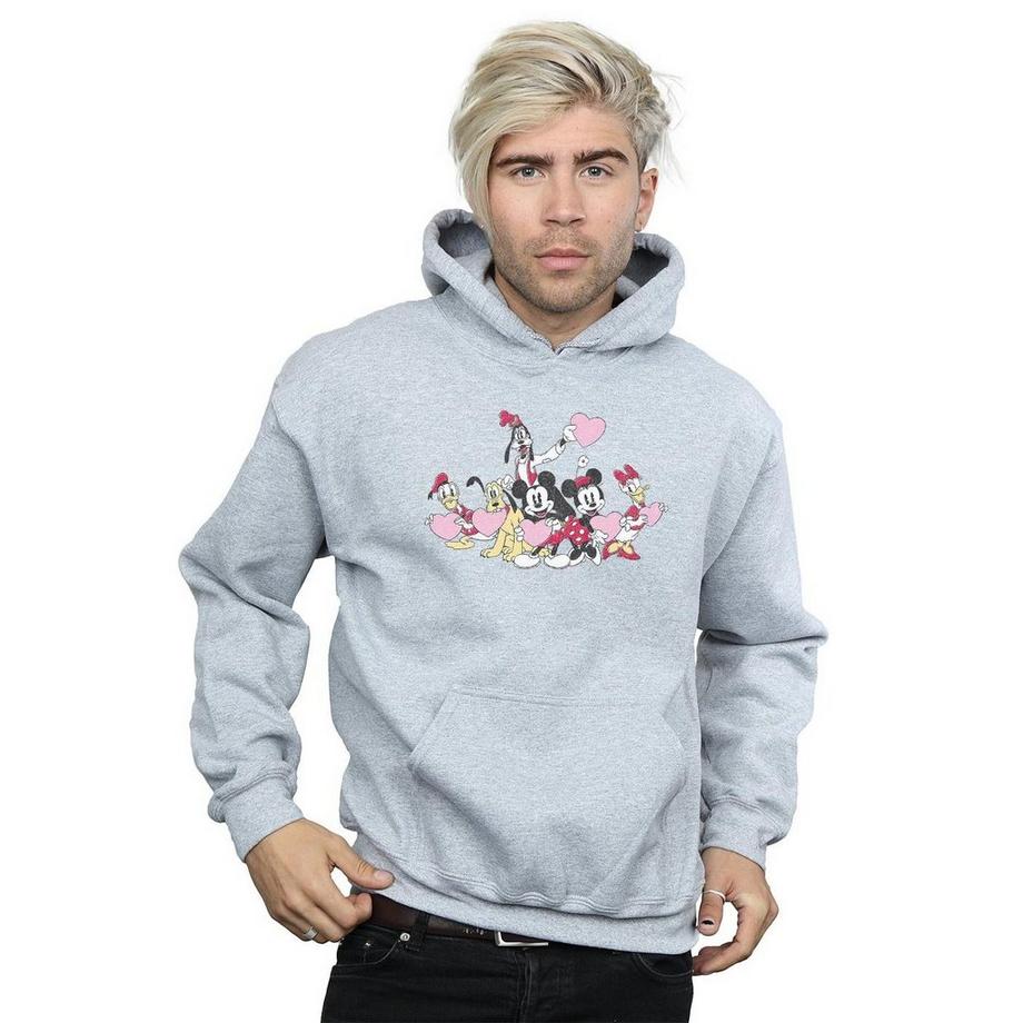 Disney Love Friends Felpa con Cappuccio Stampata  