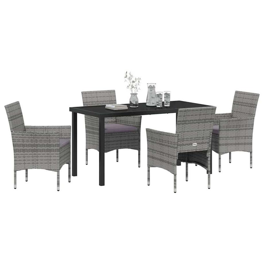 VidaXL Ensemble de meubles de jardin poly rattan  