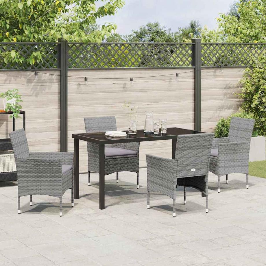 VidaXL Ensemble de meubles de jardin poly rattan  