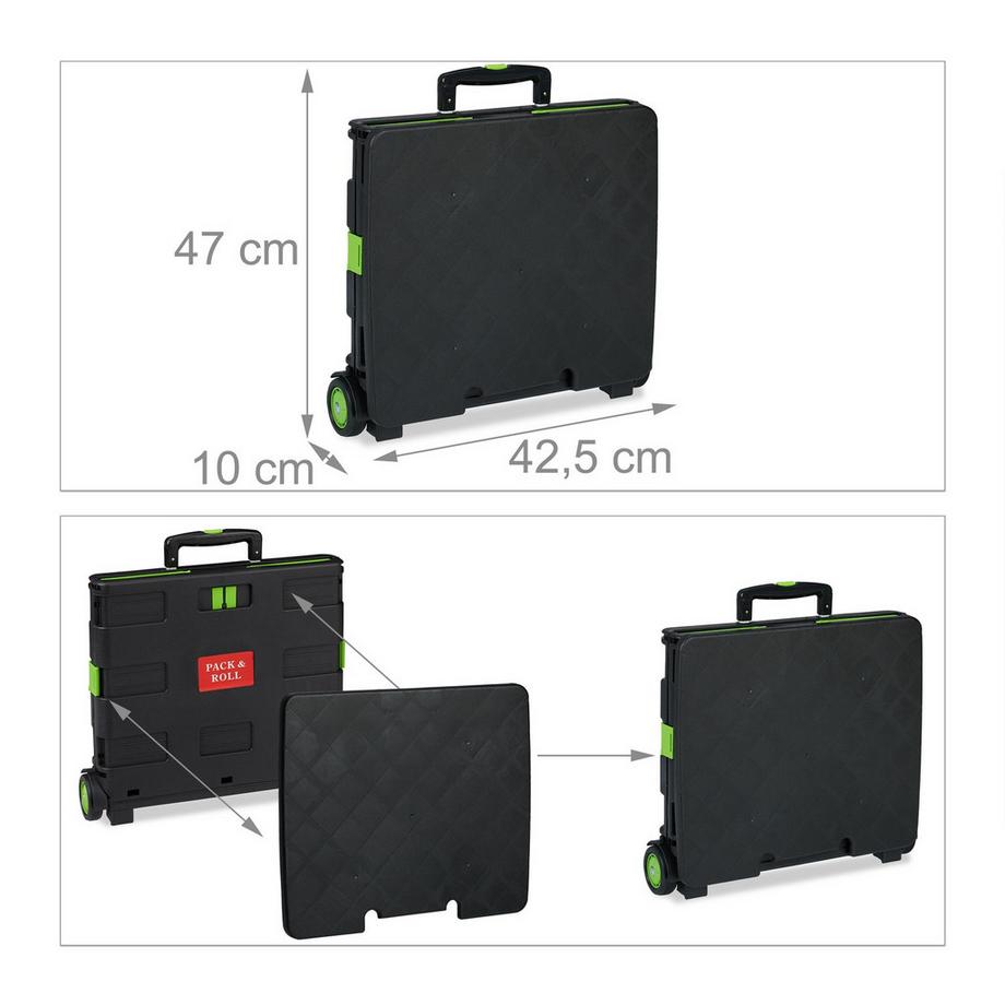 B2X Chariot de courses pliable  