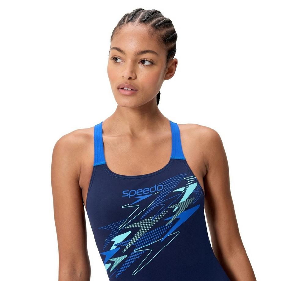 Maillot De Bain 1 Pièce motif/style Logo Medley