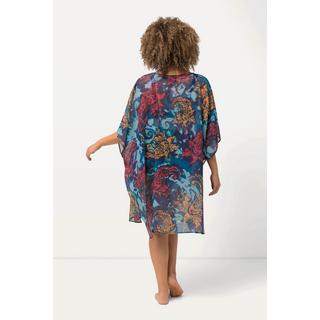 Ulla Popken Tunica Oversized Stampata Scollo a V Mezza Manica  