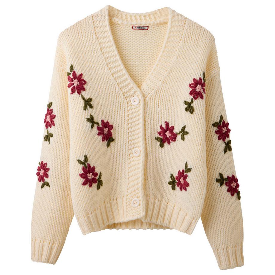 Joe Browns Cardigan Tricoté Brodé Fleuri  