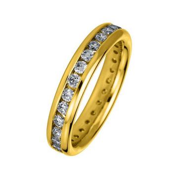 Mémoire-Ring 750/18K Gelbgold Diamant 1.11ct.