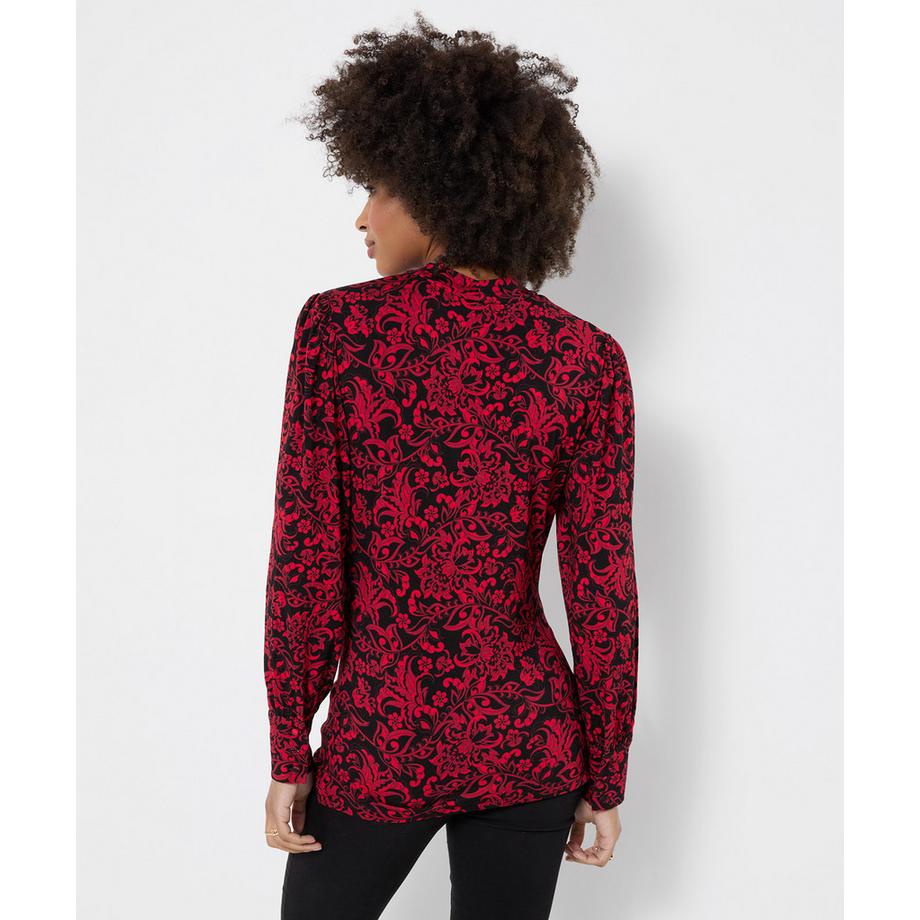 Joe Browns Blouse en Jersey Imprimée à Col Montant  