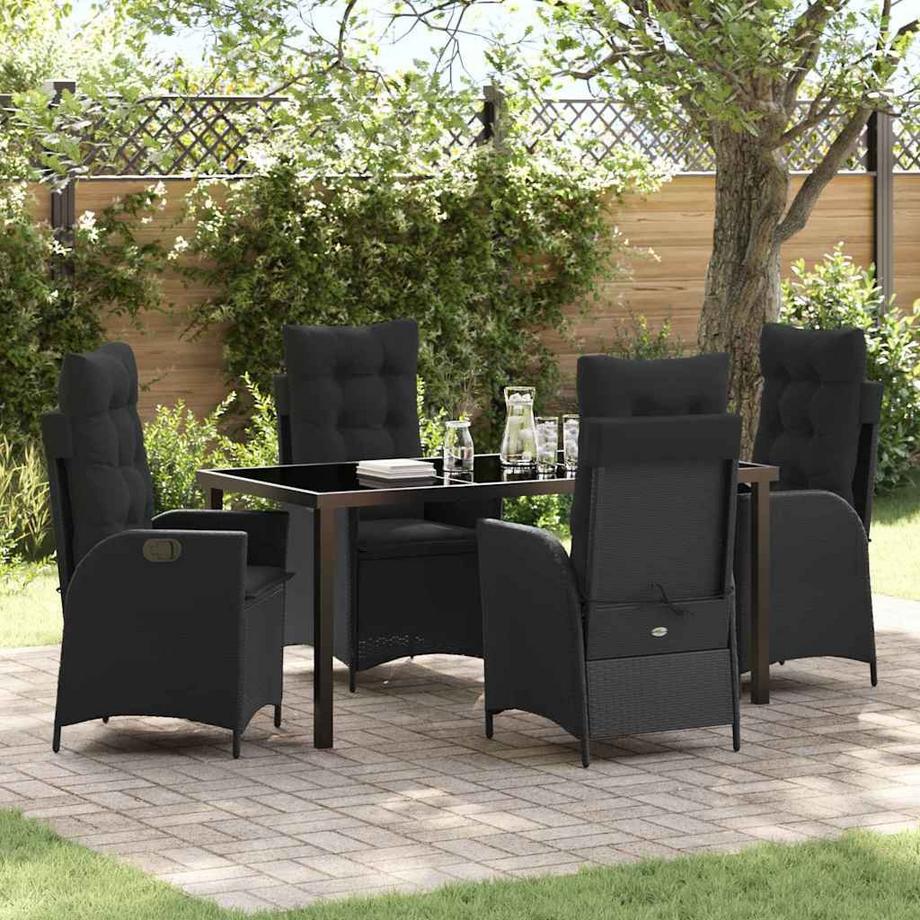 VidaXL Ensemble de salle à manger pour jardin poly rattan  